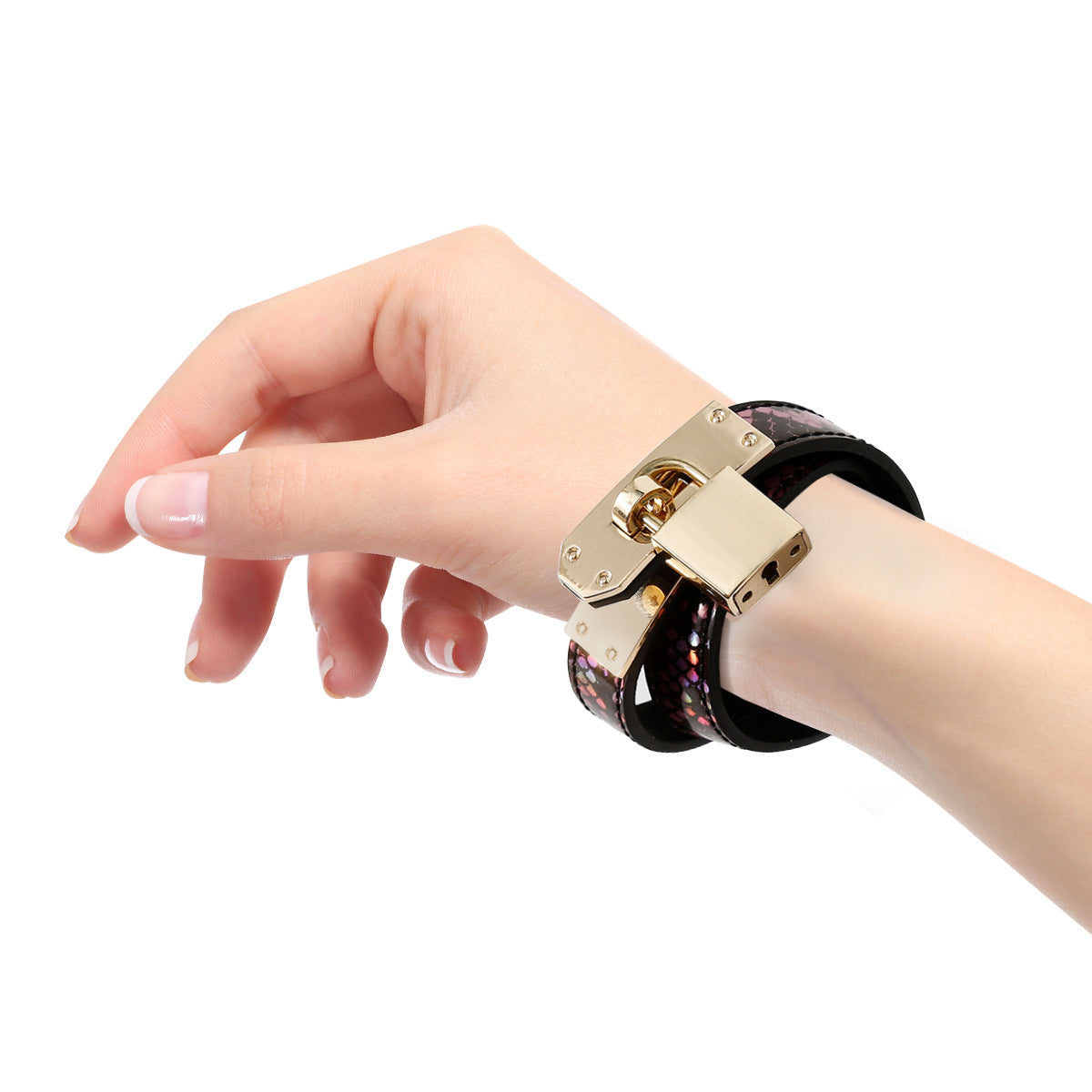 Collier en cuir 2-en-1 et menottes