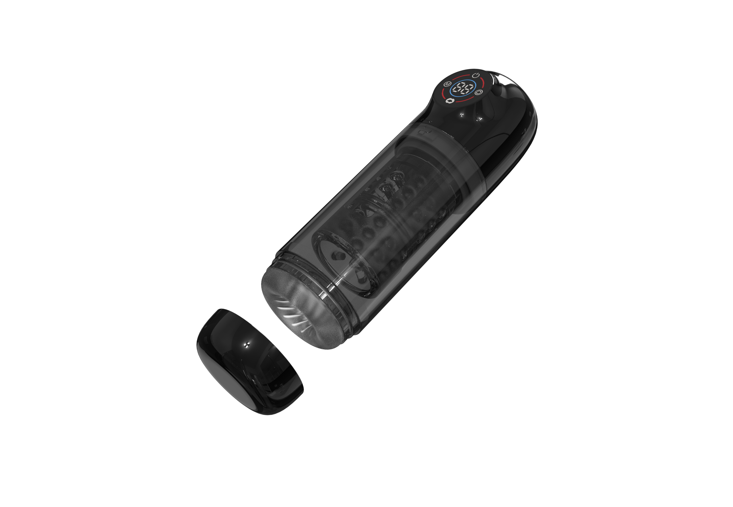 Masseur Intime 3-en-1 pour Homme Adulte, 7 Modes, Portable avec Écran LCD