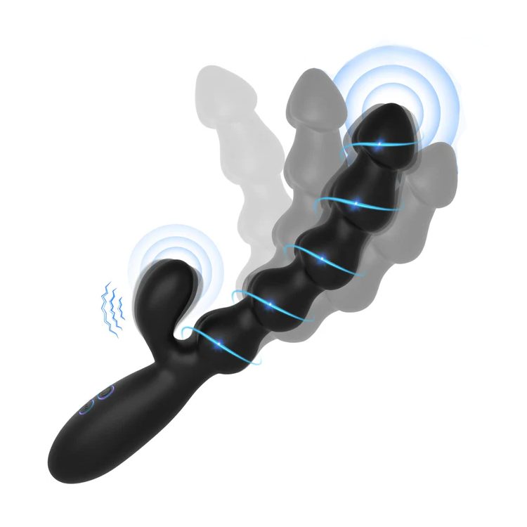 Vibrateur à perles anales - 2 moteurs