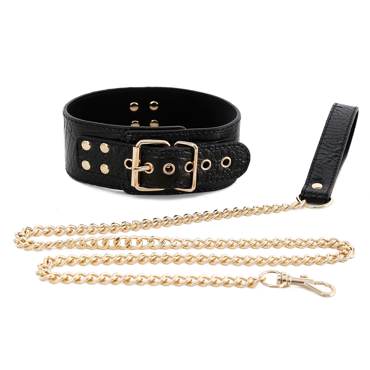 Ensemble de 4 pièces de menottes de bondage BDSM en cuir PU