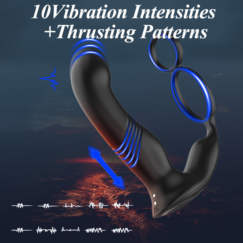 Masseur prostatique à poussée - Modes tapotement et vibration