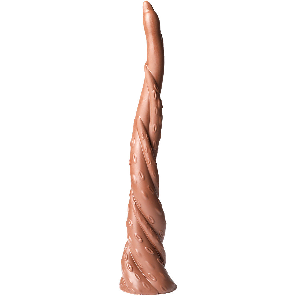 Dildo super long de 16 pouces avec base ventouse et design spirale Monster