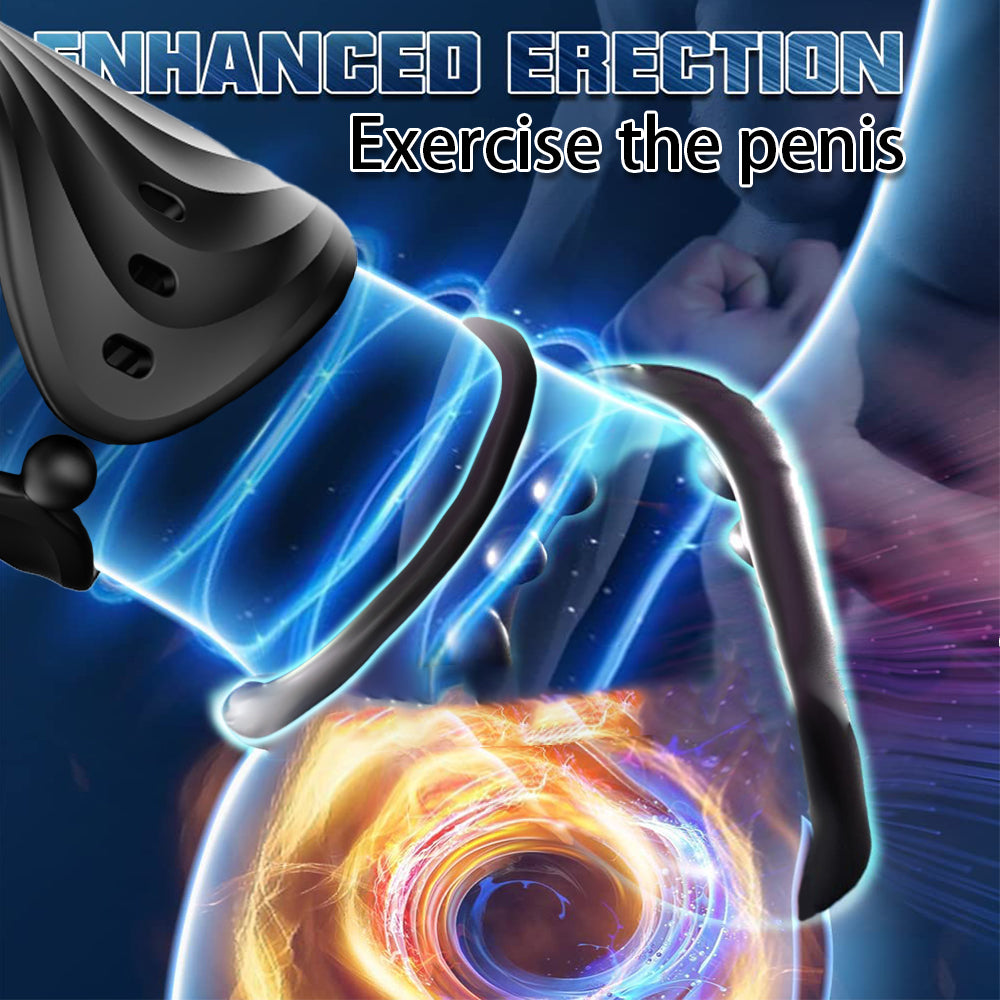 Vibrateur vibrant pour pénis - Contrôlé par application & Cock Ring