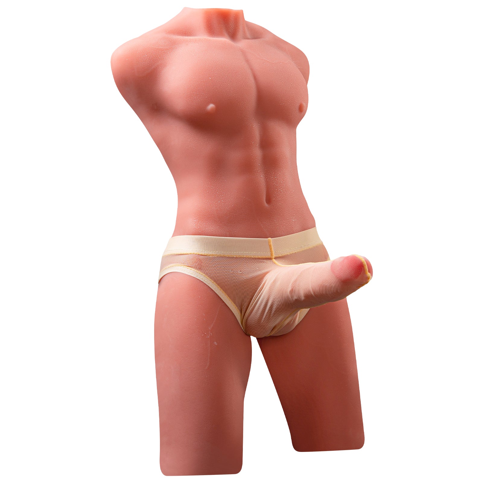 Torse masculin réaliste 3D de 17,6 LB avec pénis simulé de 6,7 pouces