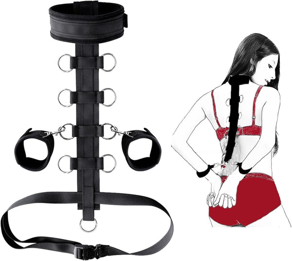 Ensemble de bondage ultime avec collier réglable et menottes