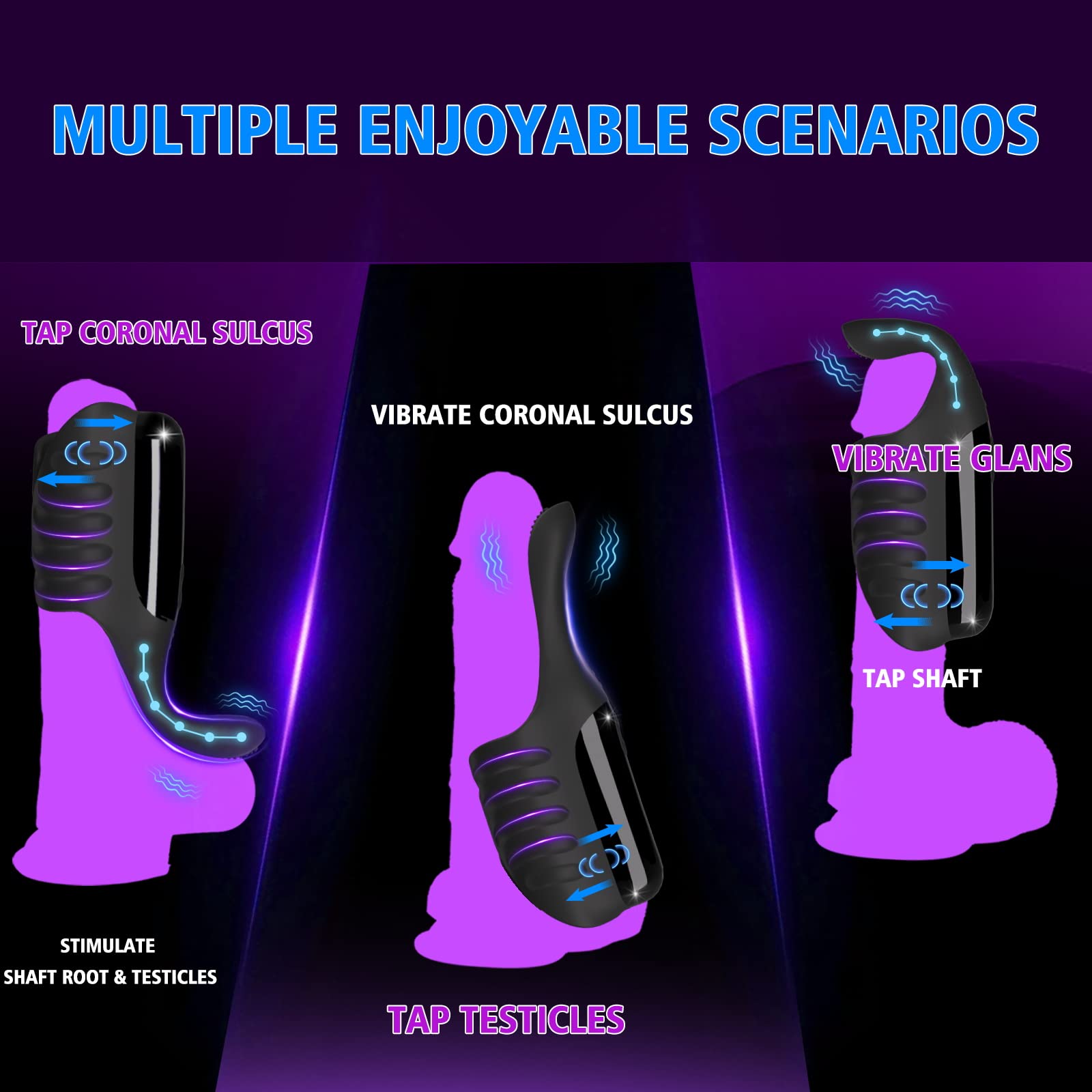 Vibromasseur Tapotant pour Pénis - Vibrant & Portable