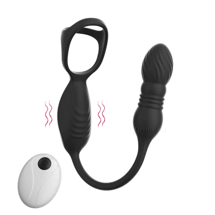 Stimulateur prostatique vibrant portable - 10 vibrations et télécommande