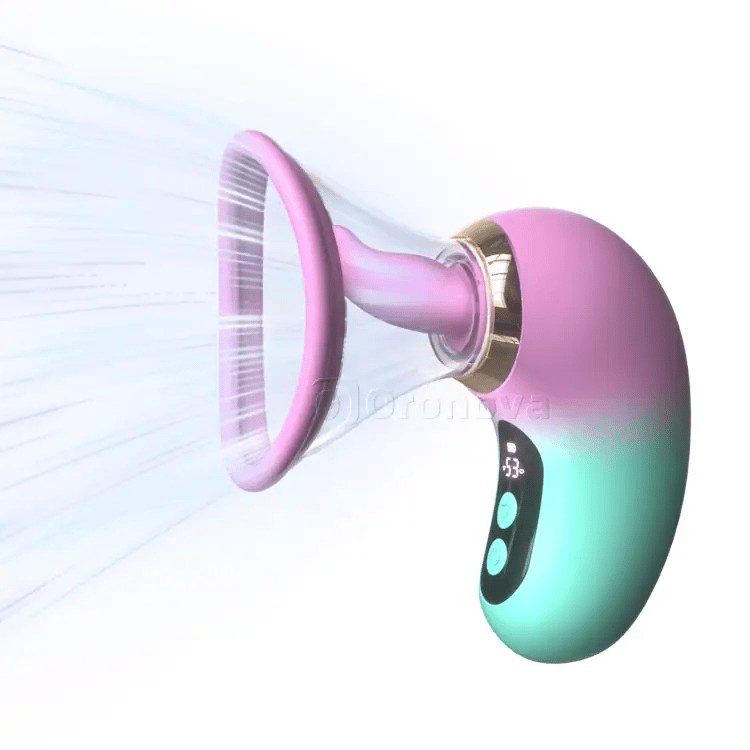 Vibrateur aspirant 5-en-1 avec écran LCD