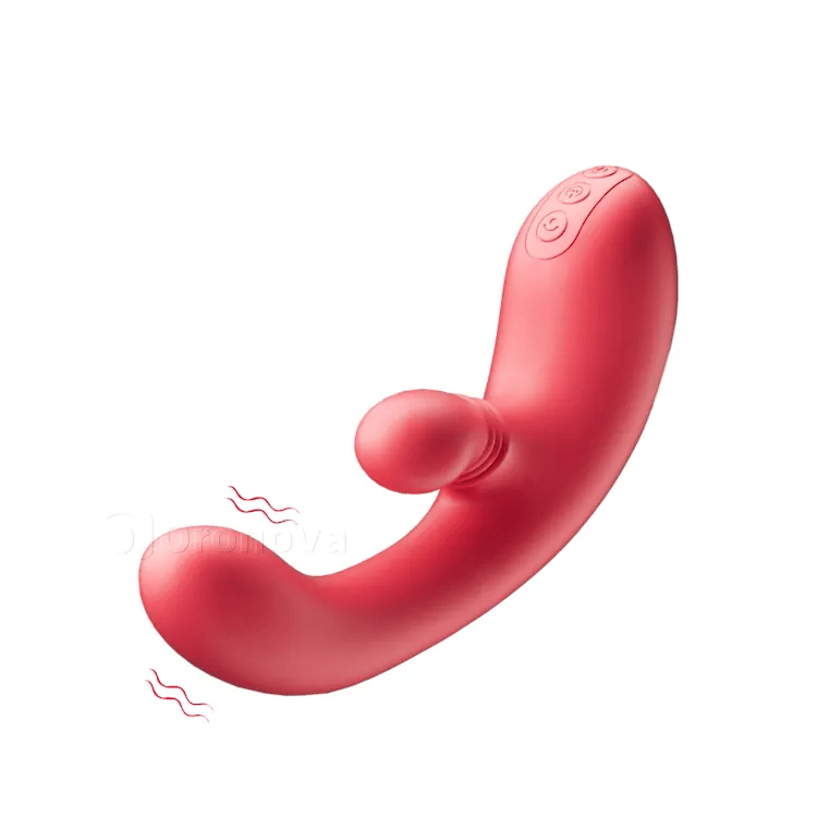 Stimulation double ultime : stimulateur clitoridien rotatif et vibromasseur à pénétration pour point G
