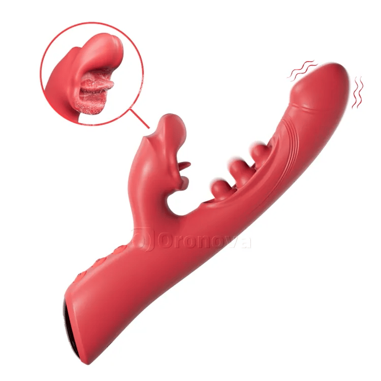 Vibrateur 3-en-1 pour baisers et triple tapotement – Plaisir clitoridien et point G