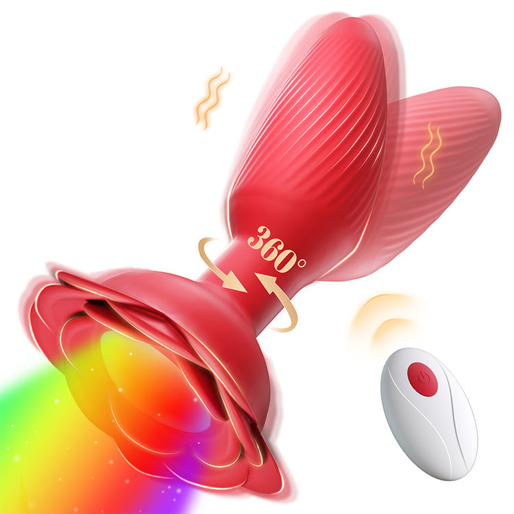 Vibration rotative à 360° avec lumières LED et télécommande