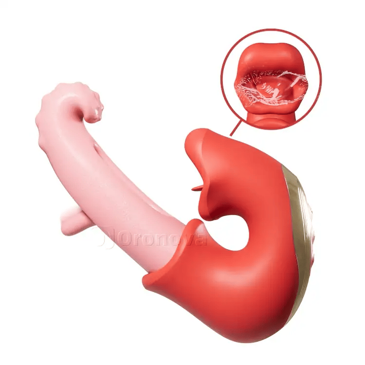 Vibrateur clitoridien battant – Fonctions de léchage et de taquinerie, étanche