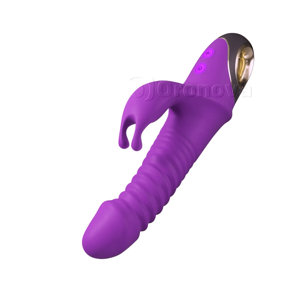 Vibromasseur lapin à pénétration 3-en-1, 9 modes de vibration