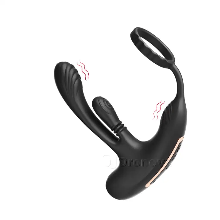 Massager de prostate avec fonction de gyration et triple vibrations