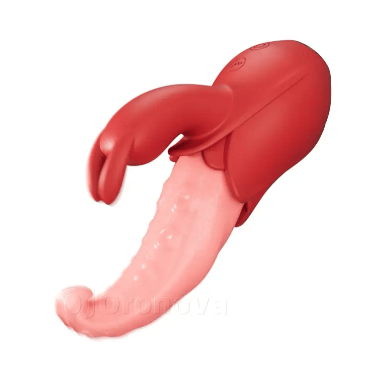 Vibrateur lingual 10 modes, stimulation double point, design silencieux