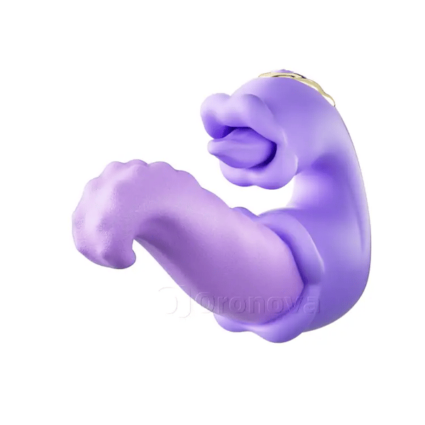Vibromasseur Rotatif à Langue pour Point G avec Double Vibration