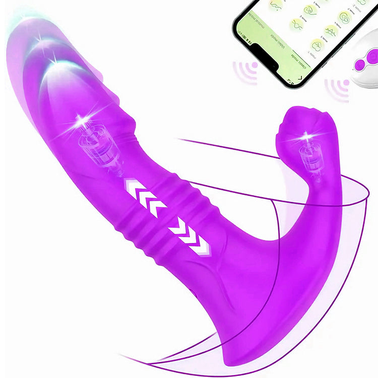 Vibrateur réaliste à poussée contrôlé par application avec vibration