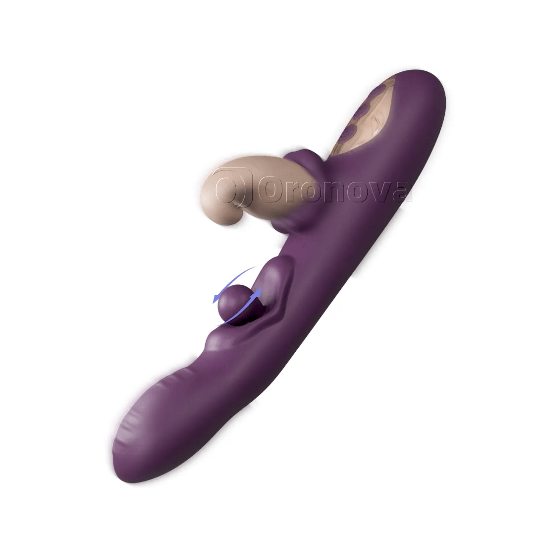 Vibromasseur flexible 3-en-1 – Boule rotative, tapotements et vibration multimode
