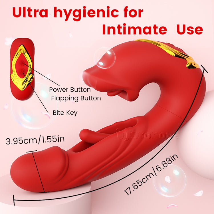 Vibromasseur Clitoris Vibrant - Bouche Embrassante & Vibration