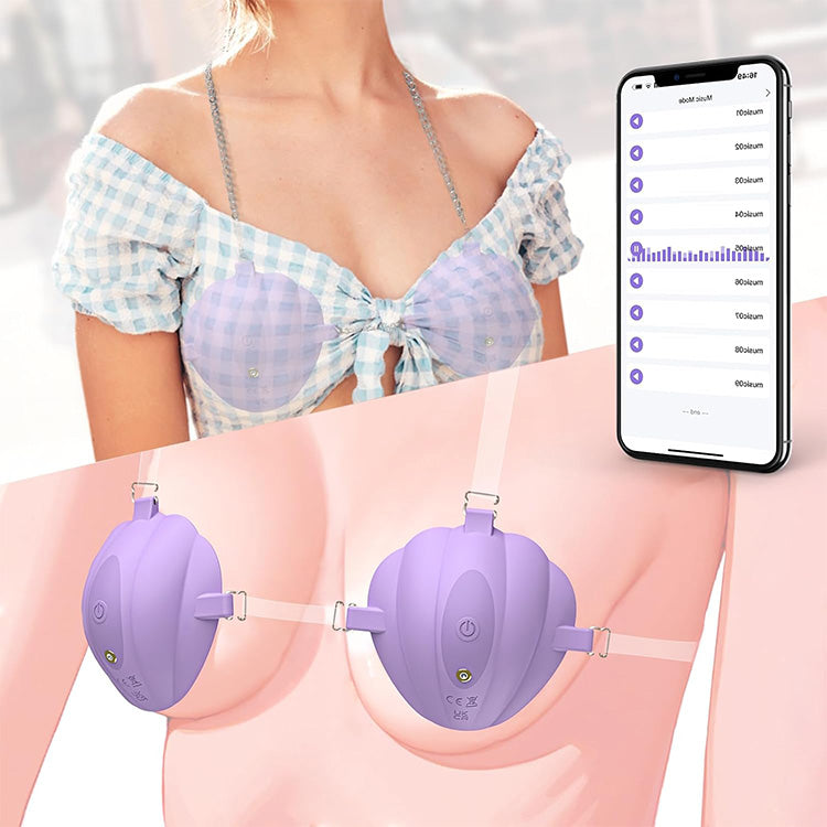 Vibrateur de mamelon réglable avec contrôle APP et 9 modes