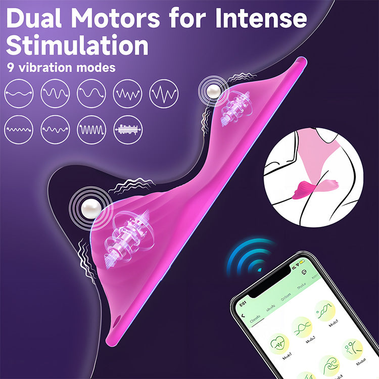 Vibrateur portable à double moteur avec contrôle par application