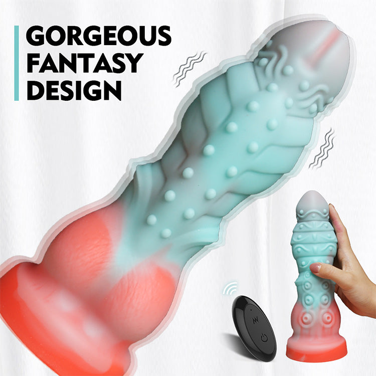 6.30 inch 16 cm Poseidon Pulse Télécommande Dildo