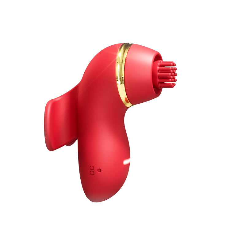 Vibromasseur multifonction 4 en 1 | Plaisir de battement, léchage, brossage et succion