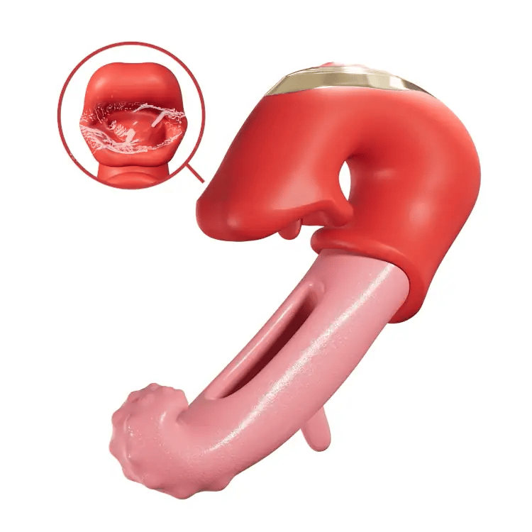 Vibrateur clitoridien battant – Fonctions de léchage et de taquinerie, étanche