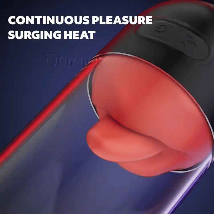 Masturbateur masculin contrôlé par application - Langue léchante et vibration