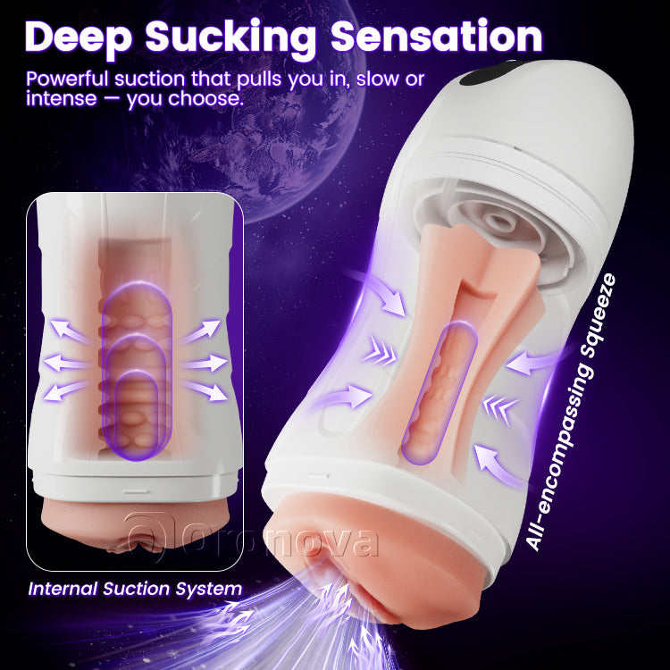 Masturbateur masculin vibrant à aspiration automatique – 10 modes de stimulation