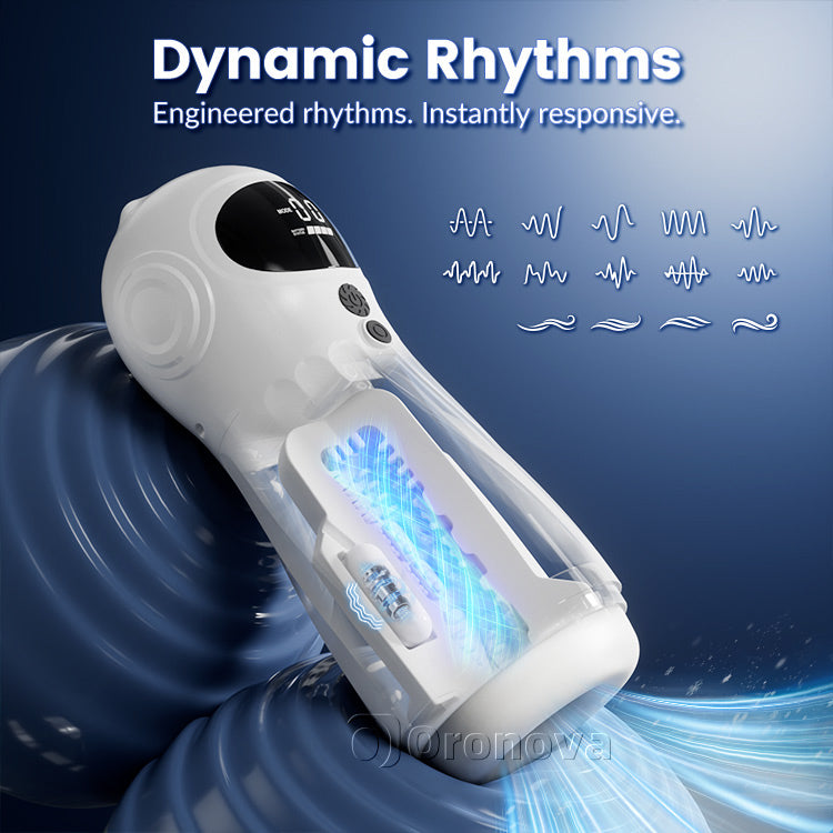 Masturbateur masculin automatique - Aspiration, vibration et contrôle à distance via application
