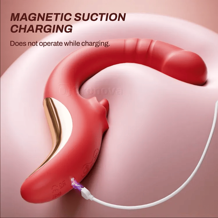 Vibrateur pour point G Licking - Poussée et vibration