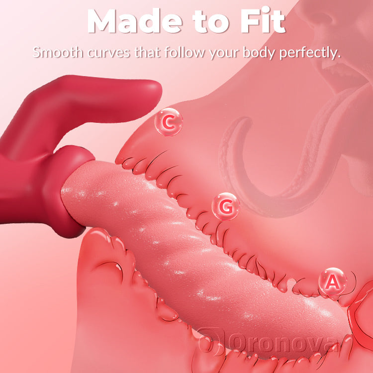 Vibrateur à poussée péristaltique – Torsion, stimulation clitoridienne, étanche