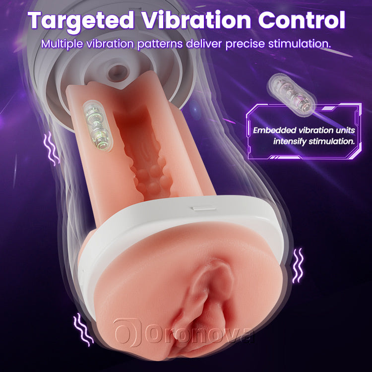 Masturbateur masculin vibrant à aspiration automatique – 10 modes de stimulation
