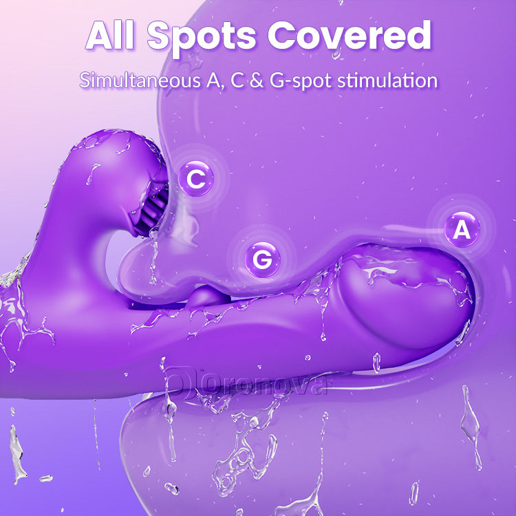 Vibrateur push-pull, taquinant le clitoris, triple stimulation