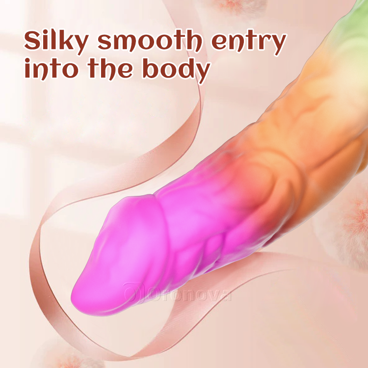 Gode réaliste en silicone 8 pouces 21 cm avec base à forte ventouse