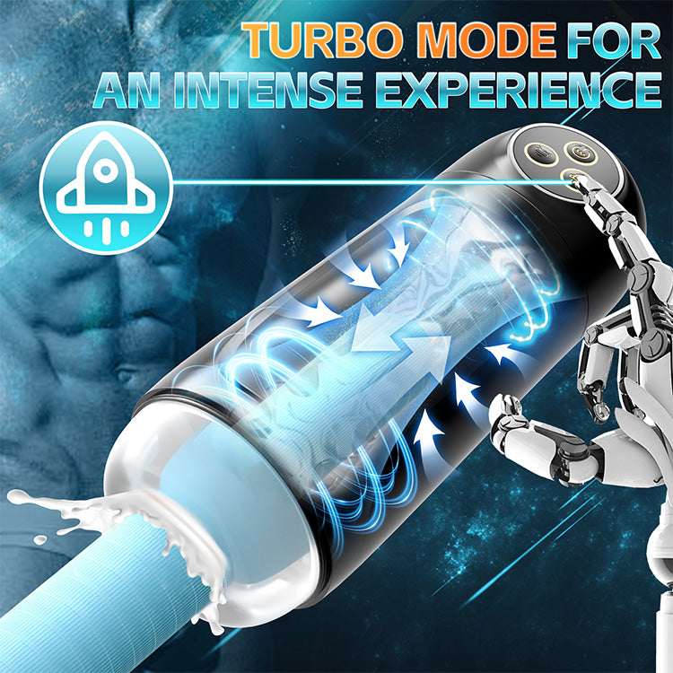 Masturbateur masculin automatique – 9 modes de succion et de vibration avec fonction tourbillon