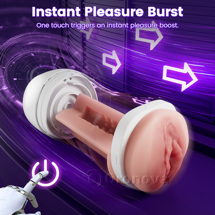 Masturbateur masculin vibrant à aspiration automatique – 10 modes de stimulation