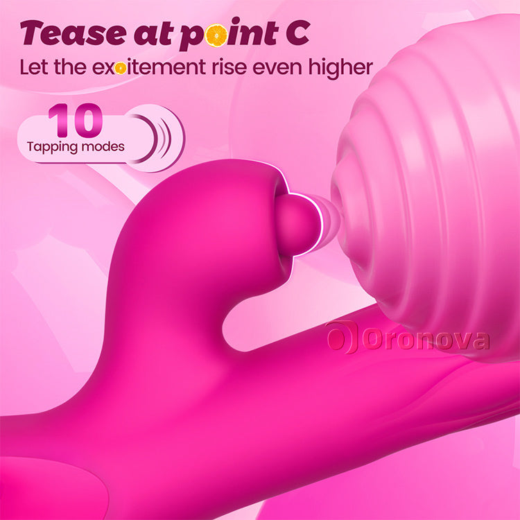 Vibromasseur 3 en 1 pour tapotement et expansion – Stimulation du point G et du clitoris