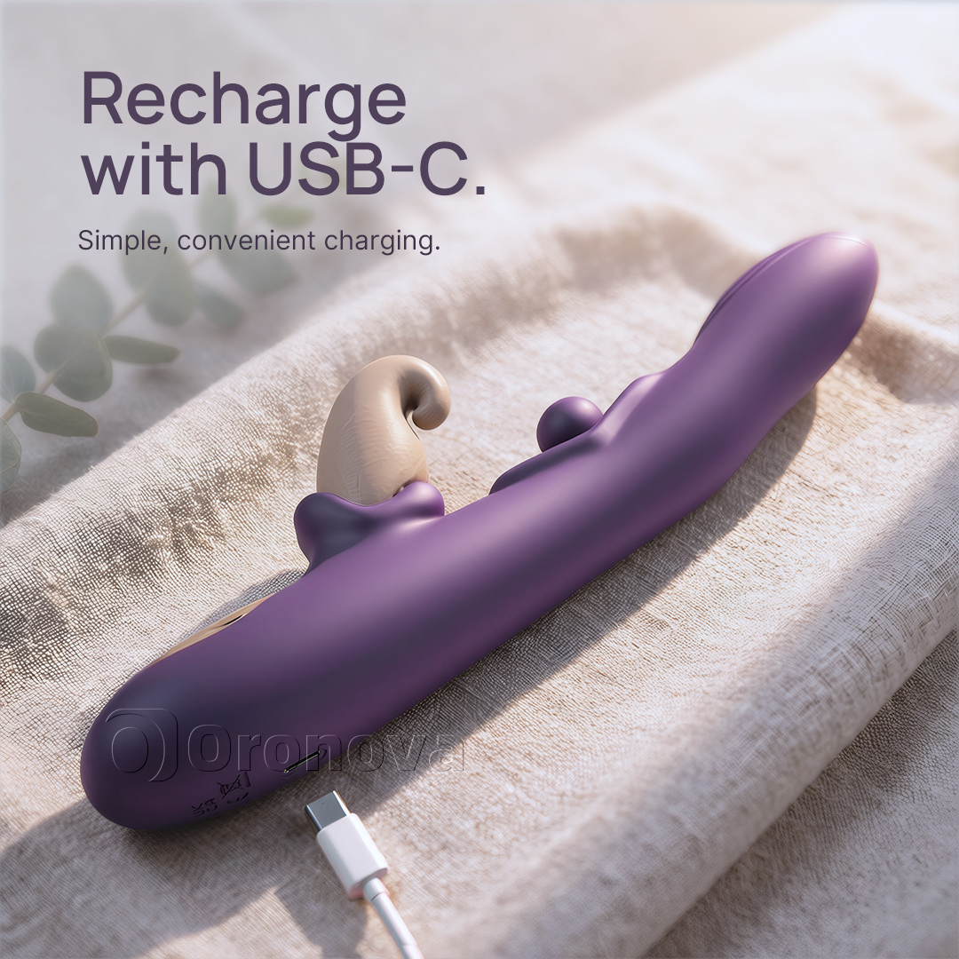 Vibromasseur flexible 3-en-1 – Boule rotative, tapotements et vibration multimode