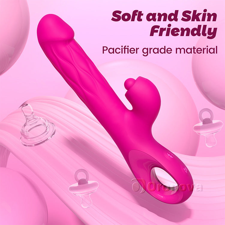 Vibromasseur 3 en 1 pour tapotement et expansion – Stimulation du point G et du clitoris