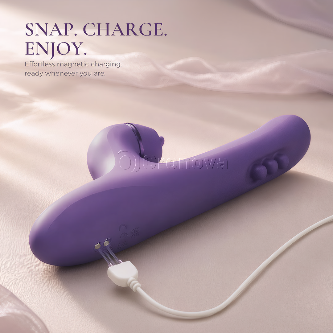 Masseur multifonction 3-en-1 | 30 modes et 4 embouts interchangeables