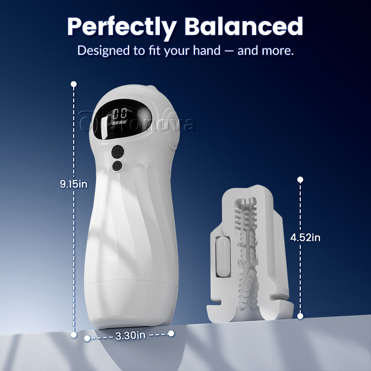 Masturbateur masculin automatique - Aspiration, vibration et contrôle à distance via application