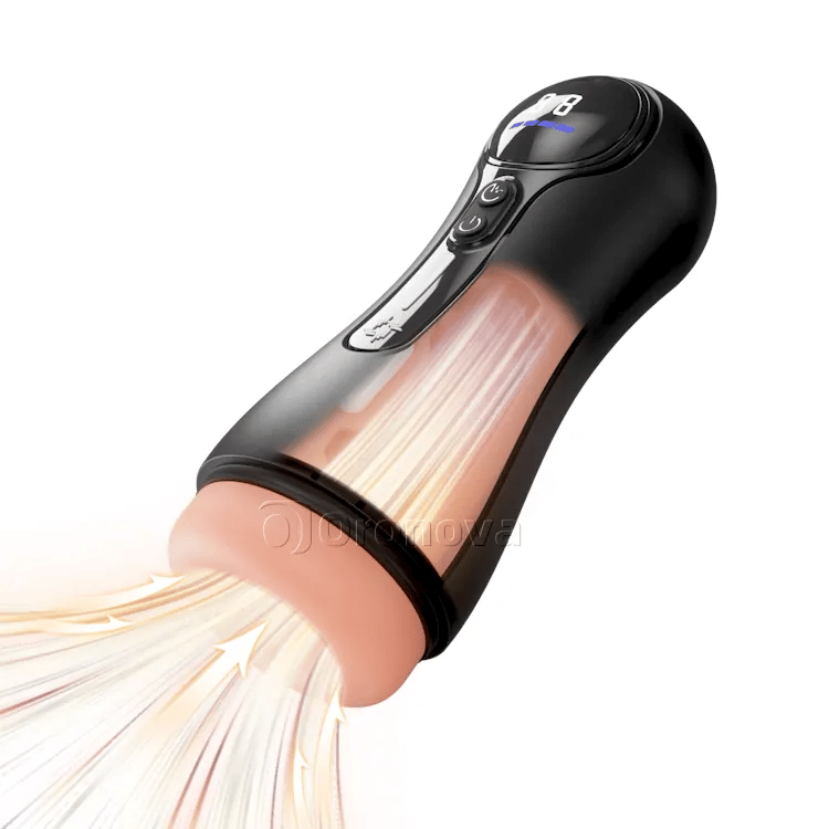 Masturbateur automatique masculin – 4 modes d'aspiration, 9 vibrations, affichage LED