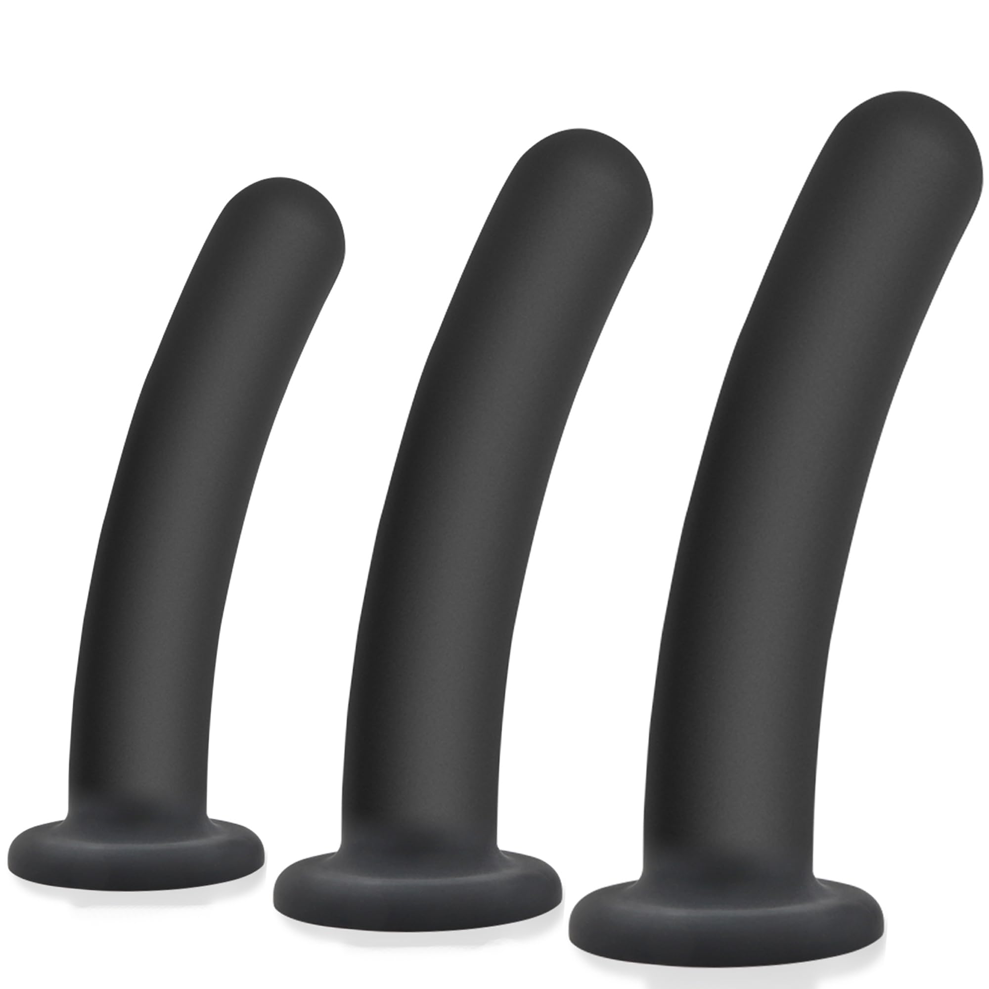 Kit de plug anal en silicone avec base à ventouse pour stimulation de la prostate et du point G