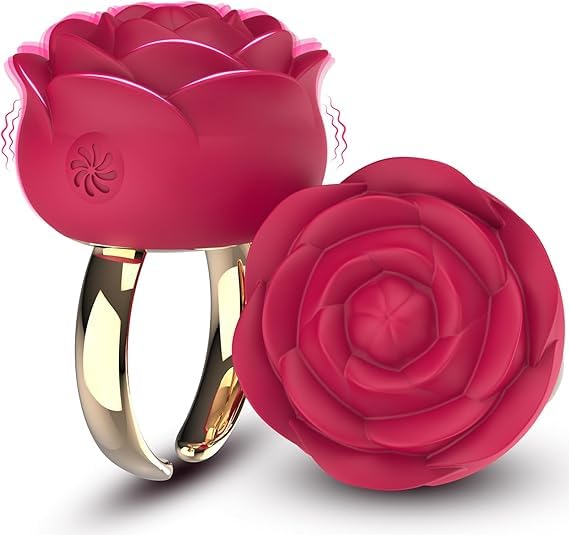Rose Vibrateur clitoridien en silicone – 10 modes, rechargeable par USB