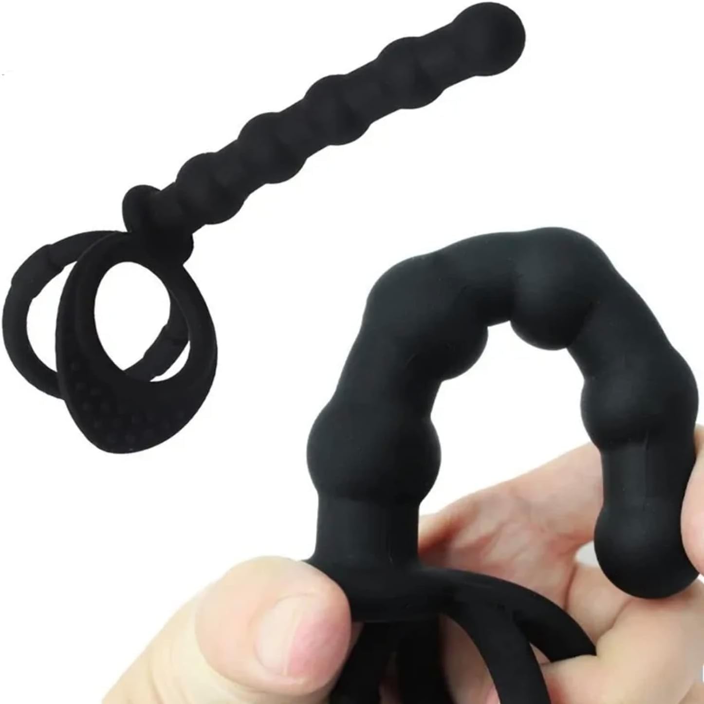 Perles Anales & Anneaux Doubles – Érection Améliorée & Stimulation Anale