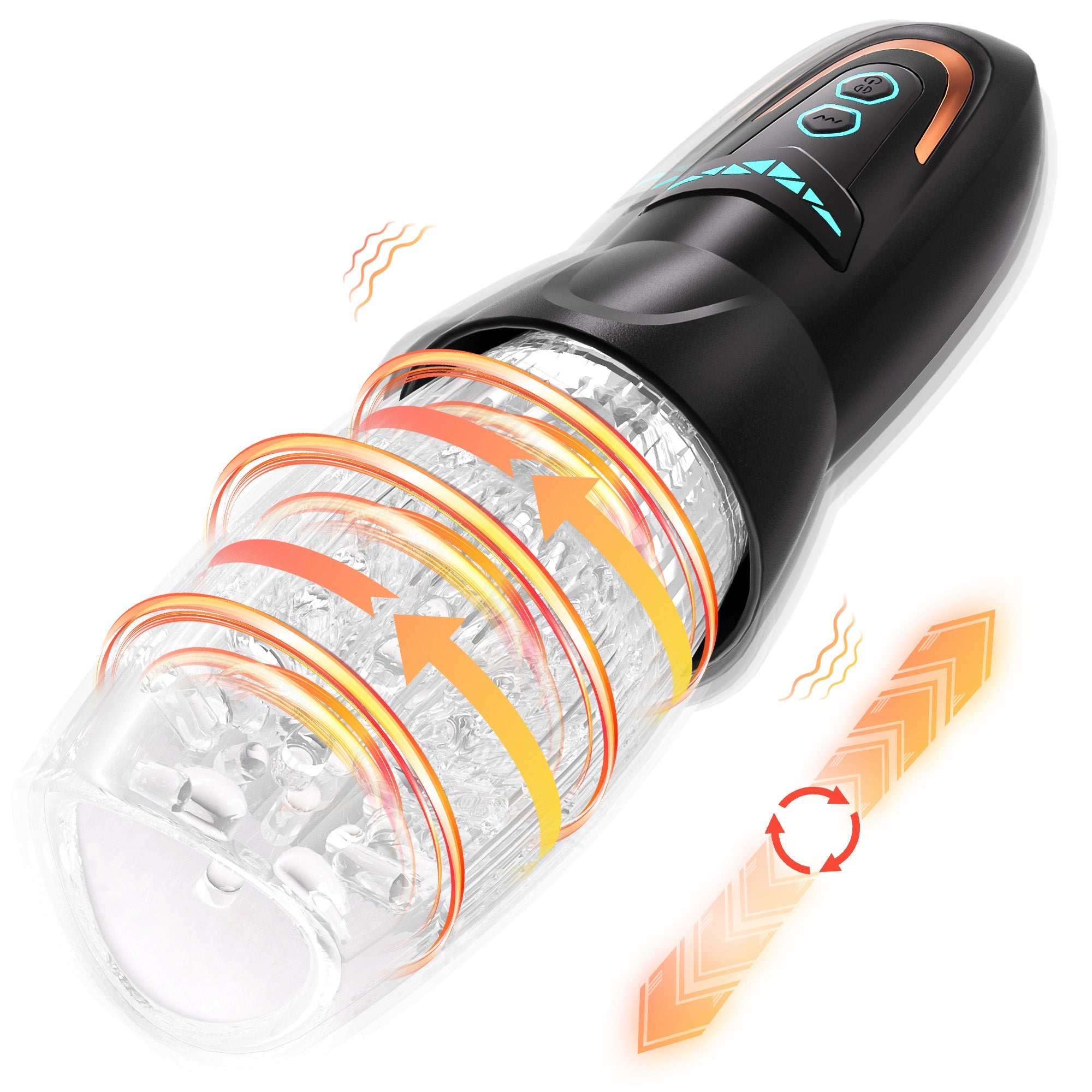 Masturbateur automatique avec vibration et rotation