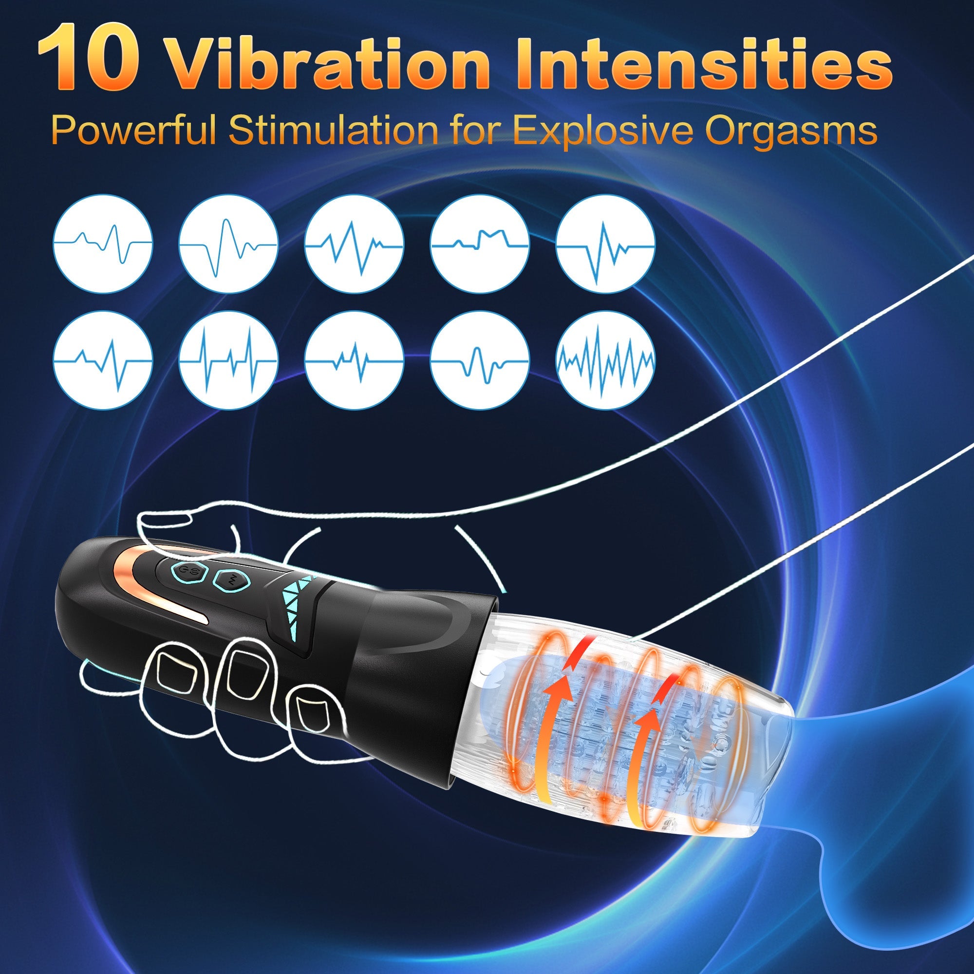 Masturbateur automatique avec vibration et rotation