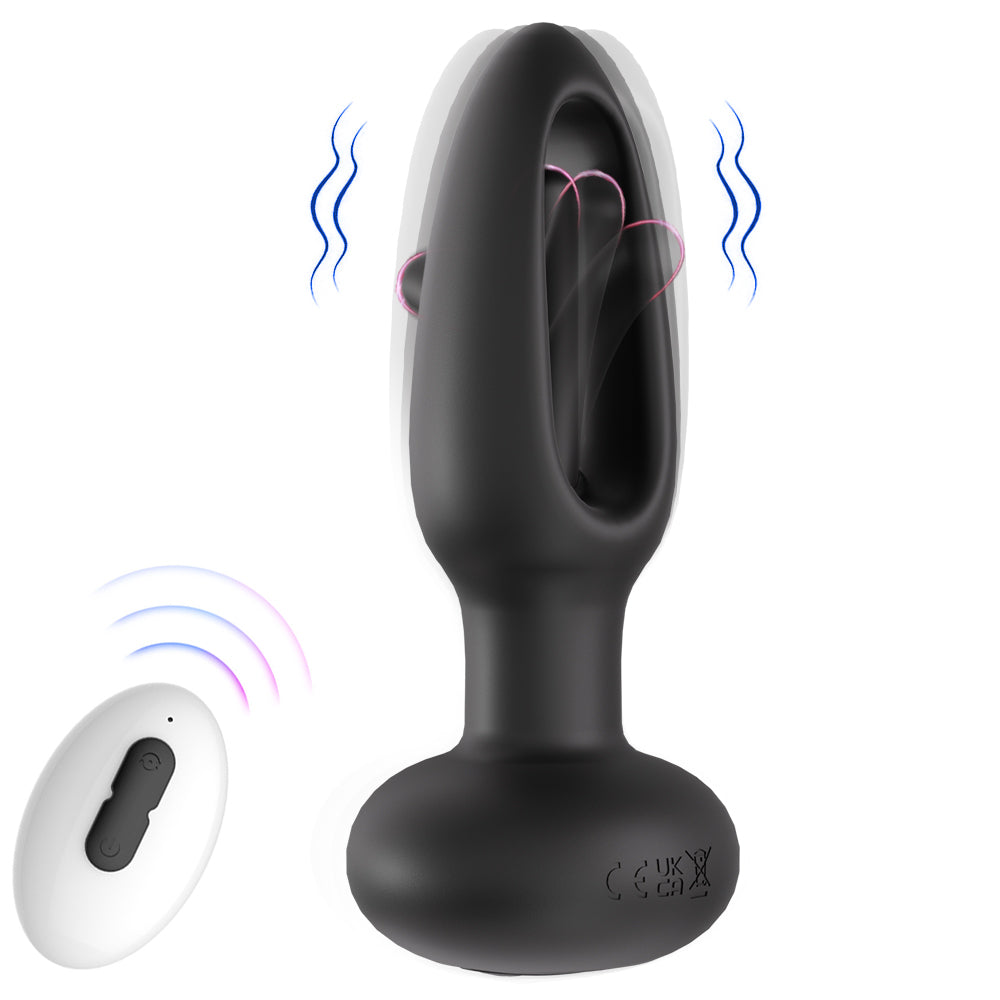 Plug anal battant - vibrant et portable